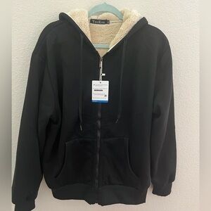 Women's Black Hooded Jacket